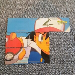 Vintage 1999 Topps Pokemon The First Movie Sticker Cards Puzzle Set Ash Ketchum